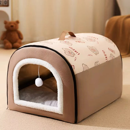 Removable Cozy Pet Bed – Warm Nest for Small Dogs & Cats