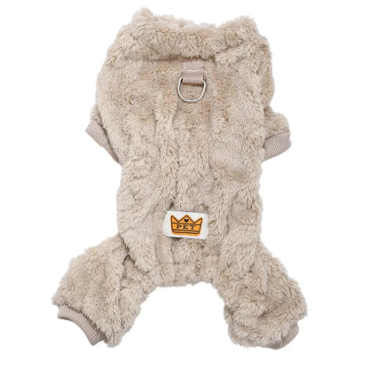 Winter Pet Jumpsuit – Soft Fleece Pajamas for Dogs & Cats