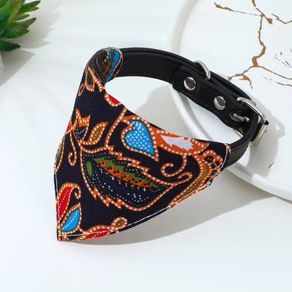 Dog Bandana Collar – Adjustable Pet Scarf for Small & Medium Dogs