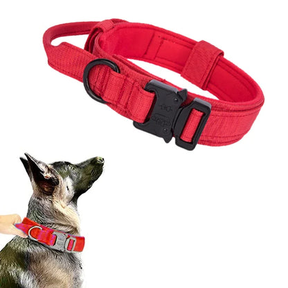 Durable Tactical Dog Collar & Leash Set – Adjustable Military Pet Gear