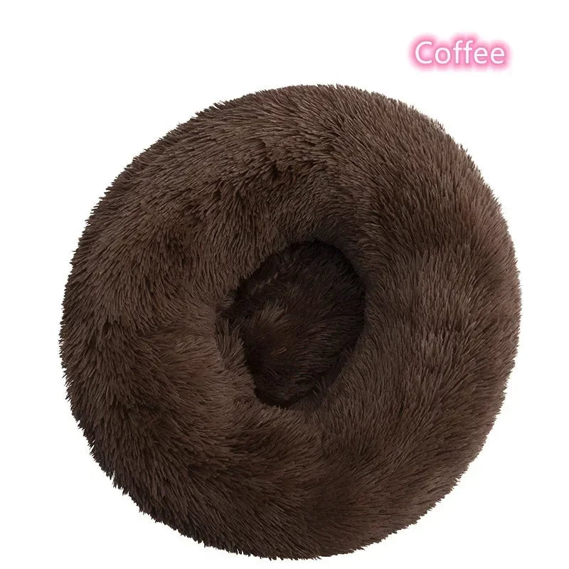 Large soft round bed for medium dogs
