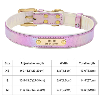 Personalized Cat & Dog Collar with Crystal Rhinestones – Adjustable Collar with Custom Engraved Anti-Lost ID Tag